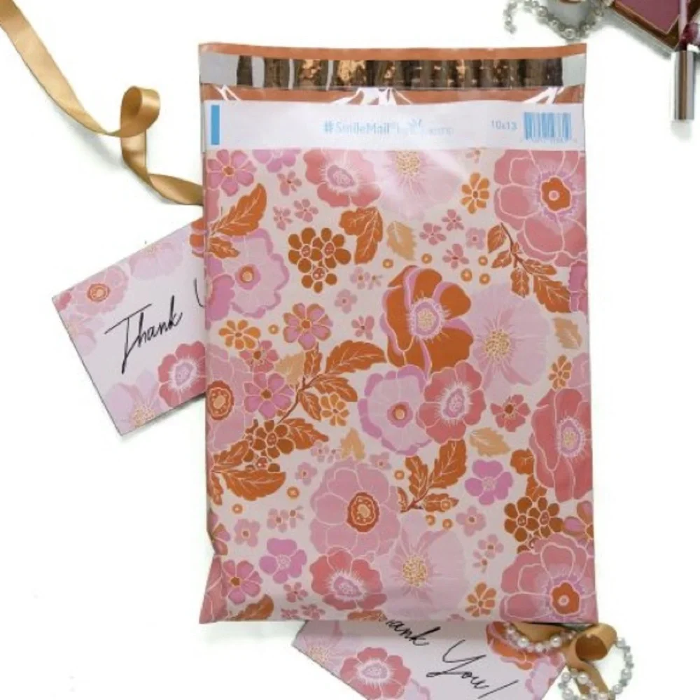 Fall Floral Poly Mailers 10x13 Pack of 25